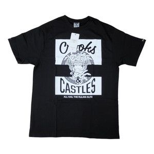 Crooks and Castles t shirt / black color / short sleeve / Medusa graphic tee